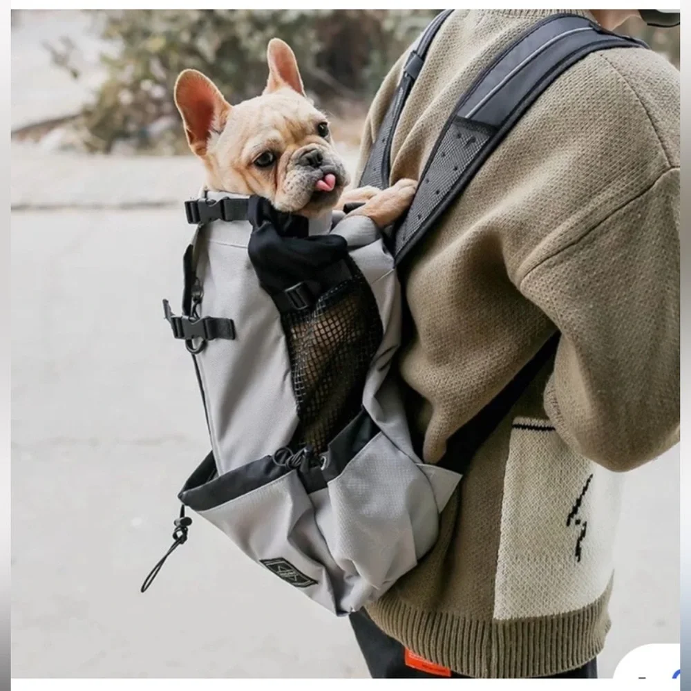 Pet Dog Cat Carrier Backpack Size L – Secure Stylish for Outdoor Travel NEW NWOT